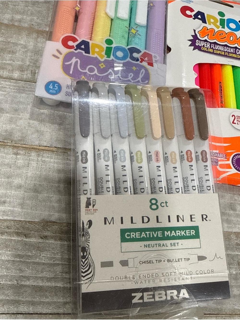 Carioca Pastel Highlighter Set - 8 Soft Colors